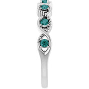 Sterling Silver Natural Alexandrite Stackable Ring