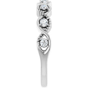 Sterling Silver 1/5 CTW Natural Diamond Stackable Ring