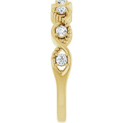14K Yellow 1/5 CTW Natural Diamond Stackable Ring