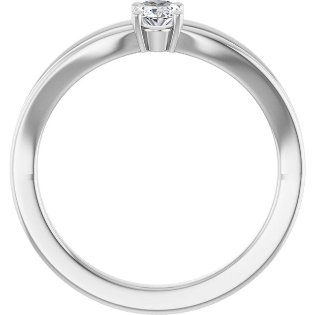 Platinum Sapphire Youth Solitaire Ring