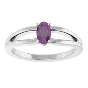 Platinum Lab-Grown Alexandrite Youth Solitaire Ring