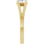 14K Yellow Sapphire Youth Solitaire Ring