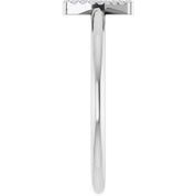 Platinum .05 CTW Natural Diamond Initial K Ring