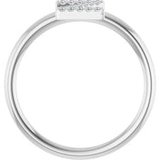 Sterling Silver .06 CTW Natural Diamond Initial Z Ring