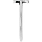 Platinum .06 CTW Natural Diamond Initial Z Ring