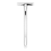 14K White Initial K Ring