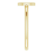 14K Yellow Initial D Ring