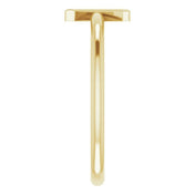 14K Yellow Initial Z Ring