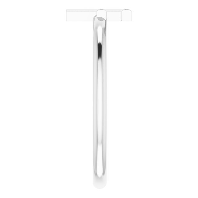 Platinum Initial F Ring