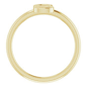 14K Yellow Initial S Ring