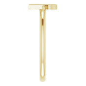 14K Yellow Initial G Ring
