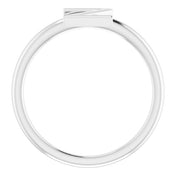 Platinum Initial Z Ring