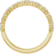 14K Yellow 1/2 CTW Lab-Grown Diamond Anniversary Band
