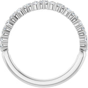 Platinum 1/2 CTW Lab-Grown Diamond Anniversary Band