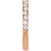 14K Rose 1/2 CTW Lab-Grown Diamond Anniversary Band