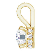 14K Yellow 1/2 CTW Lab-Grown Diamond Pendant