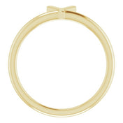 14K Yellow Initial Y Ring