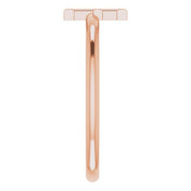 14K Rose Initial E Ring