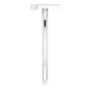 14K White Initial U Ring
