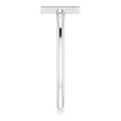 Platinum Initial V Ring