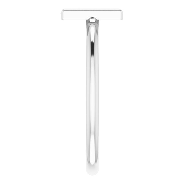 Platinum Initial M Ring