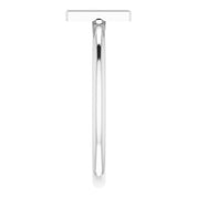 14K White Initial M Ring