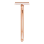 14K Rose Initial M Ring