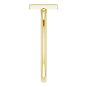 14K Yellow Initial M Ring