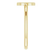 14K Yellow Initial B Ring