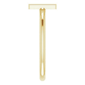 14K Yellow Initial N Ring