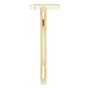 14K Yellow Initial L Ring