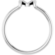 Platinum .07 CTW Natural Diamond Initial M Ring