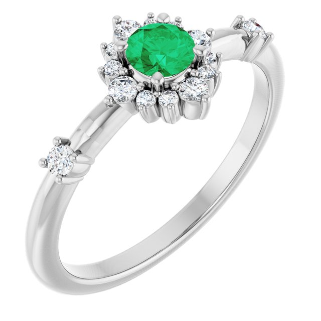 6 CTW Natural Diamond Halo-Style Ring