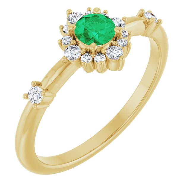 6 CTW Natural Diamond Halo-Style Ring