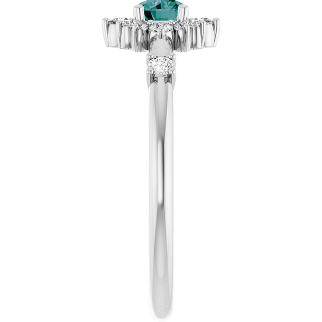6 CTW Natural Diamond Halo-Style Ring