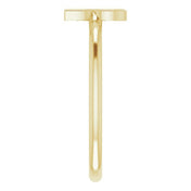 14K Yellow Initial R Ring