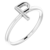 Platinum Initial P Ring