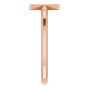 14K Rose Initial X Ring