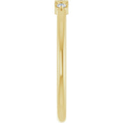14K Yellow 1/8 CTW Natural Diamond Stackable Ring