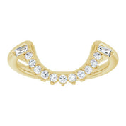 14K Yellow 1/4 CTW Natural Diamond Matching Band