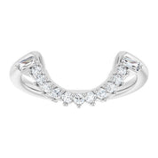 Platinum 1/4 CTW Natural Diamond Matching Band