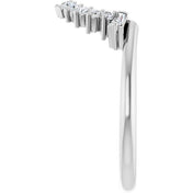 14K White 1/4 CTW Natural Diamond Matching Band