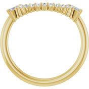 14K Yellow 1/4 CTW Natural Diamond Matching Band