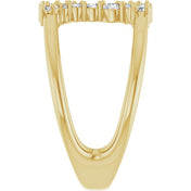 14K Yellow 1/3 CTW Lab-Grown Diamond Negative Space Ring