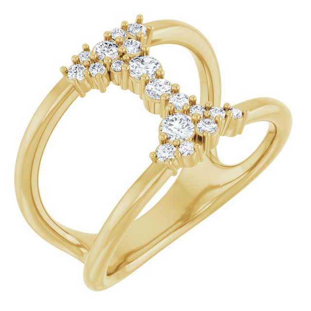 3 CTW Lab-Grown Diamond Negative Space Ring