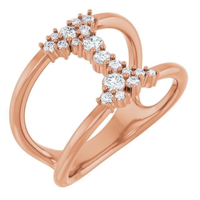 3 CTW Lab-Grown Diamond Negative Space Ring
