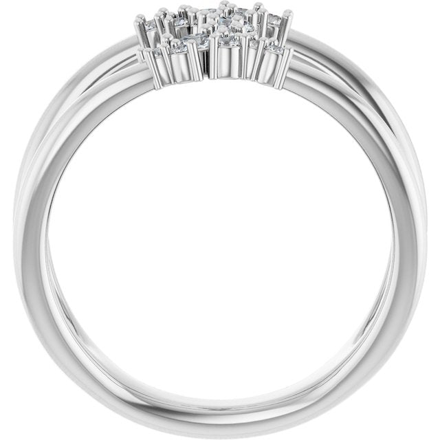 3 CTW Lab-Grown Diamond Negative Space Ring
