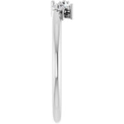 Platinum 1/6 CTW Natural Diamond Stackable Ring