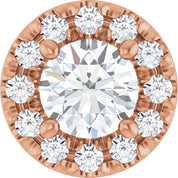 14K Rose 1/3 CTW Lab-Grown Diamond Pendant