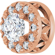14K Rose 1/3 CTW Lab-Grown Diamond Pendant